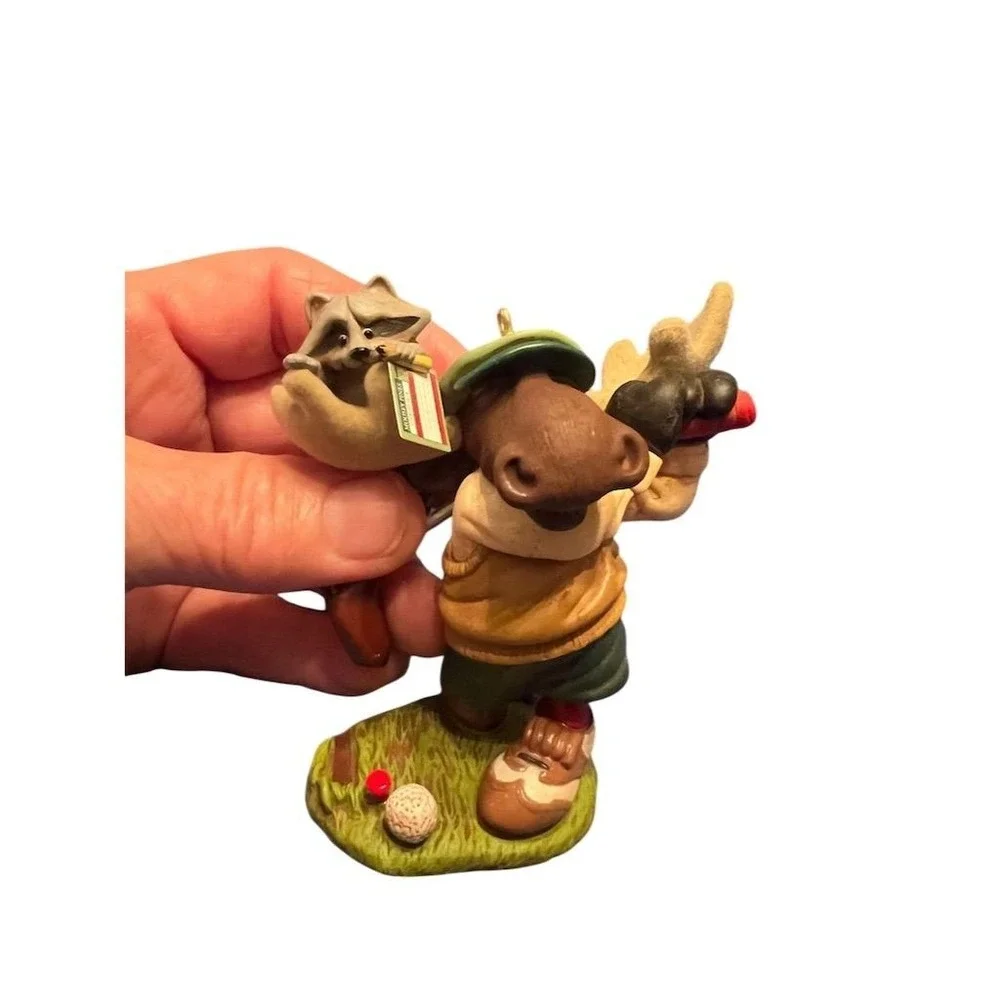 Christmas Hallmark Keepsake‎ 2008 Golf Moose Ornament Holiday Collectible
